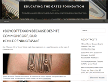 Tablet Screenshot of educatingthegatesfoundation.com